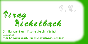 virag michelbach business card